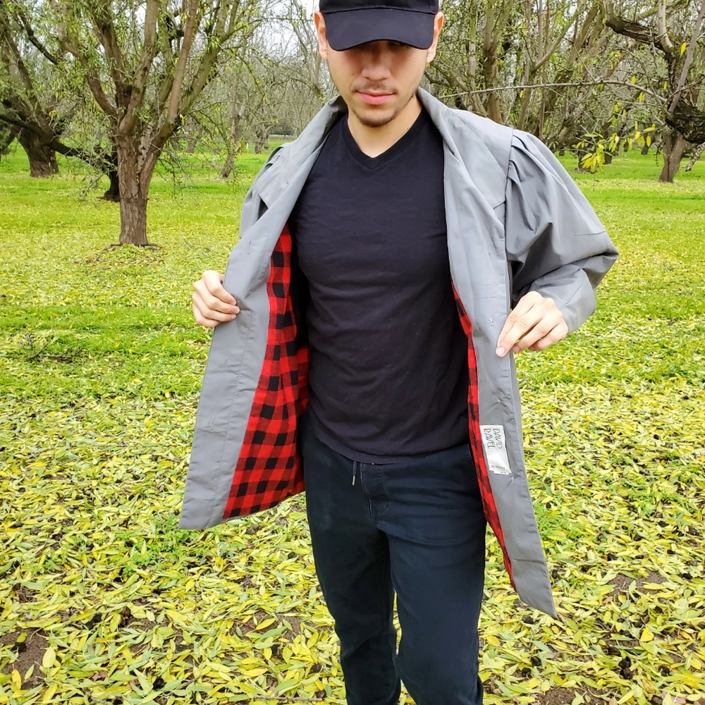 David Ravel rouged shoulders coat